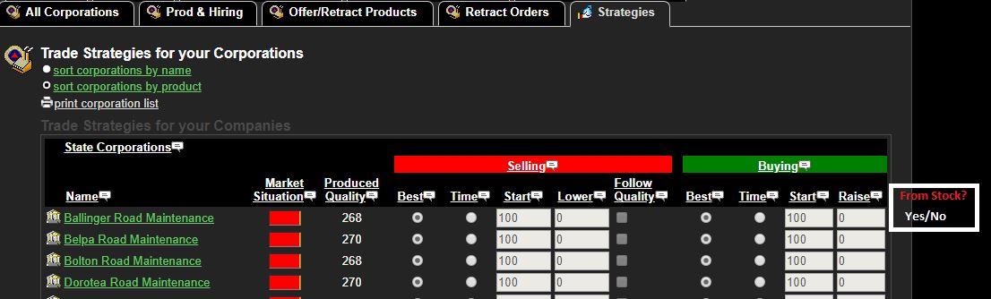from stock